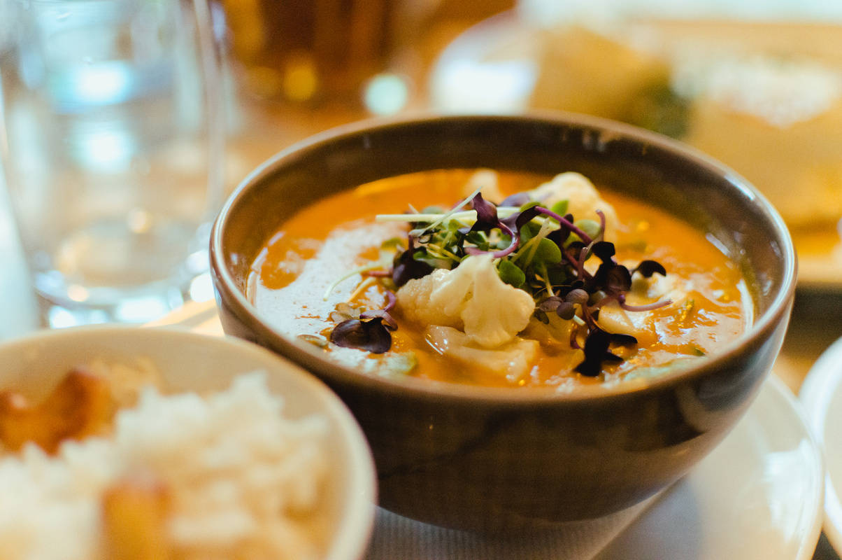 Austrian  Healthy Curry Cauliflower Dish in Vienna